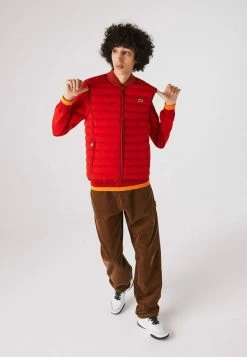 Budget 🌟 Lacoste PLUS - Veste Sans Manches - Rouge ✨