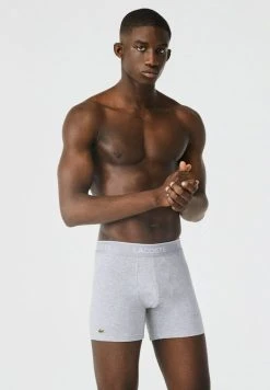 Pas Cher Lacoste Boutique 43 Meilleure affaire ✨ Lacoste 3 PACK - Shorty - Noir Blanc Gris Chine 👍