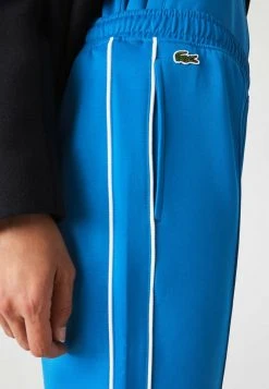 Nouveau ✔️ Lacoste Pantalon De Survêtement - Bleu / Blanc ✨ -Pas Cher Lacoste Boutique 907e8ab50f9b480b91396c6230e8a042