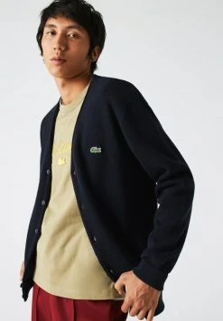 Meilleure vente ⭐ Lacoste Gilet - Bleu Marine 😀