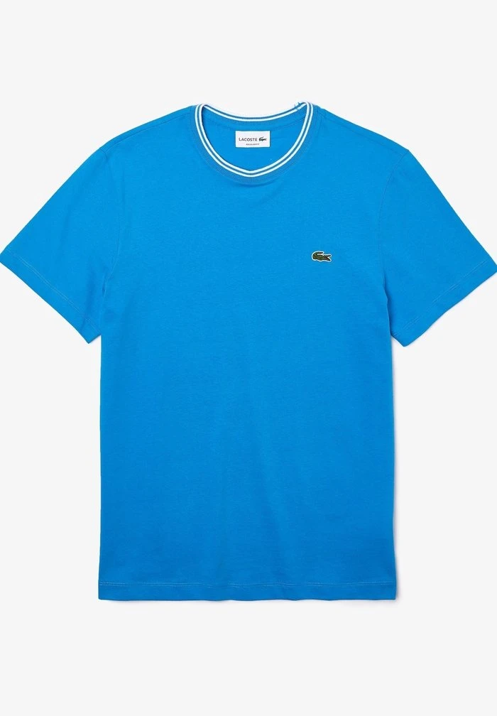 Acheter 🧨 Lacoste T-shirt Basique - Bleu / Blanc 🔥 4 Acheter 🧨 Lacoste T-shirt Basique - Bleu / Blanc 🔥 – Image 4