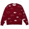 De gros 🛒 Lacoste Pullover - Bordeaux Blanc ❤️