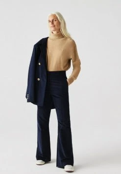 Vente flash ✔️ Lacoste DAMES - Pantalon Classique - Bleu Marine 😉