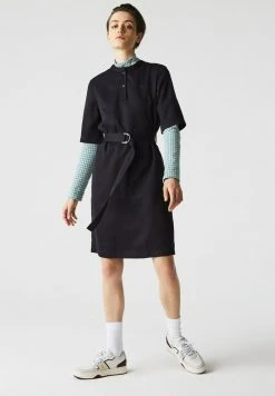 Les meilleures critiques de ⌛ Lacoste Robe En Jersey - Bleu Marine ❤️