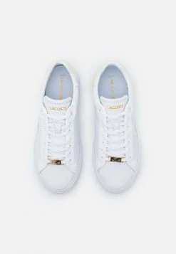 Bon marché ❤️ Lacoste POWERCOURT - Baskets Basses - White/gold 💯 -Pas Cher Lacoste Boutique a5ca4d7256d641e18788fe09df5f7fab