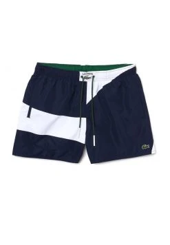 Meilleure affaire ✨ Lacoste Caleçon De Bain - Bleu Marine Blanc 👏