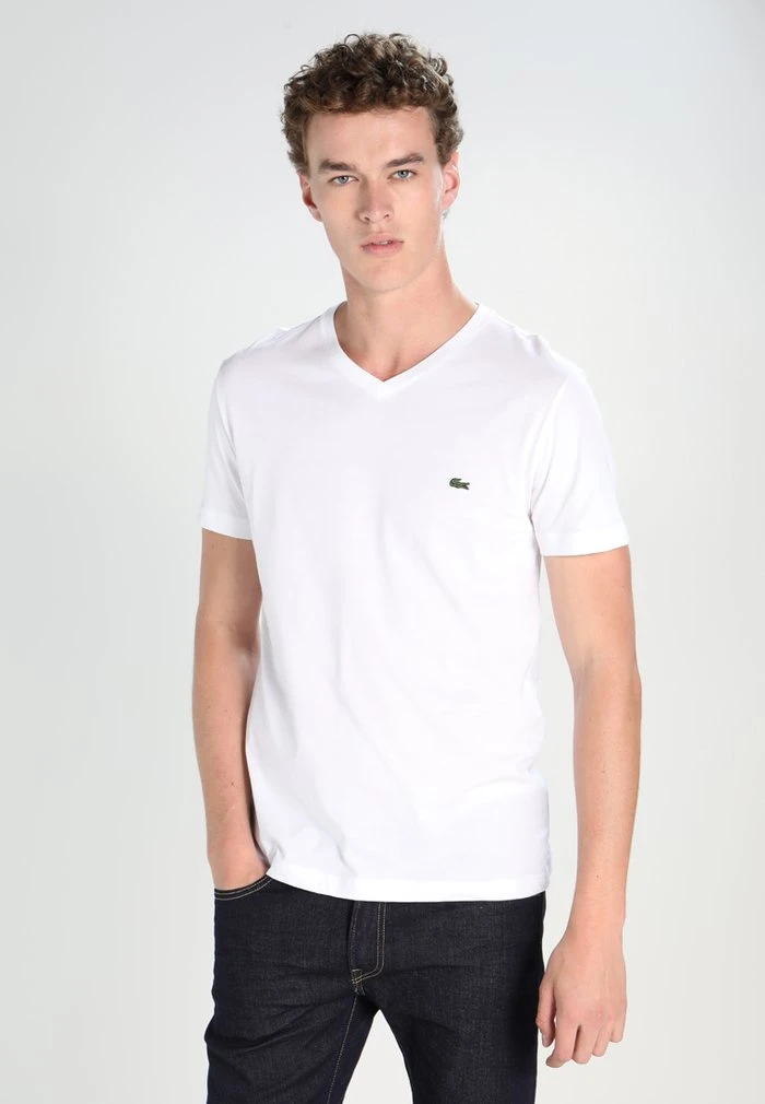 Le moins cher 🔔 Lacoste T-shirt Basique - White 😀 1 Le moins cher 🔔 Lacoste T-shirt Basique - White 😀