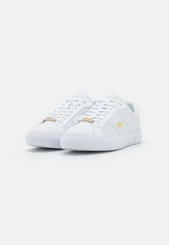 Bon marché ❤️ Lacoste POWERCOURT - Baskets Basses - White/gold 💯 -Pas Cher Lacoste Boutique b15a1c6be38342198c152aba006d0599