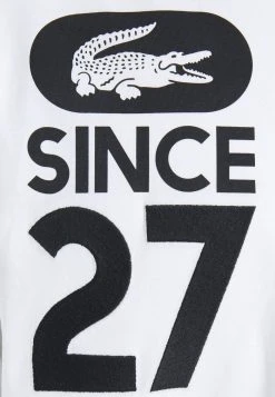 Nouveau ⭐ Lacoste T-shirt à Manches Longues - Blanc 🛒 -Pas Cher Lacoste Boutique b2b38256cfad4b289b40111efdd3aa58