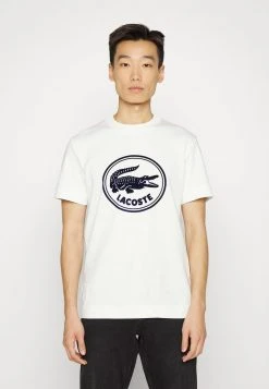 Acheter 🔔 Lacoste T-shirt Imprimé - Farine 👏