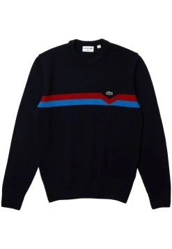 De gros 🌟 Lacoste Pullover - Bleu Marine / Bleu / Rouge 💯