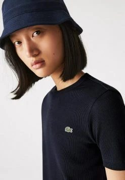 Nouveau ⭐ Lacoste T-shirt Basique - Bleu Marine ⌛ -Pas Cher Lacoste Boutique b75be2881bff44c58300bdf6690a9624