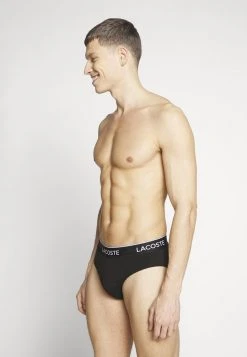 Promo 🧨 Lacoste 3 Pack - Slip - Black 🔥