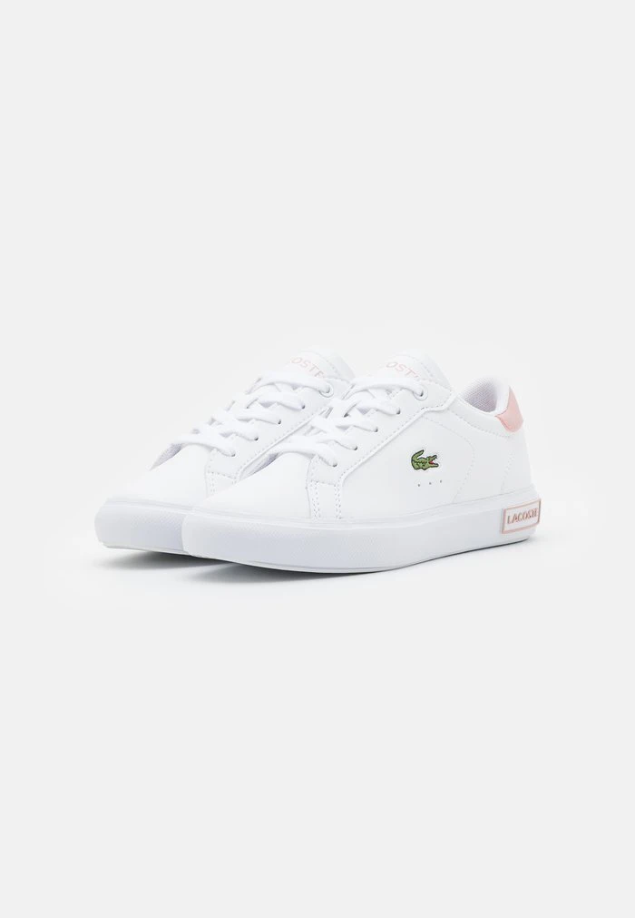 Sortie 😍 Lacoste POWERCOURT - Baskets Basses - White/light Pink ✨ 2 Sortie 😍 Lacoste POWERCOURT - Baskets Basses - White/light Pink ✨ – Image 2
