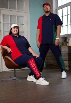 Vente flash ❤️ Lacoste UNISEX - Pantalon De Survêtement - Navy Blue/green/red 🥰