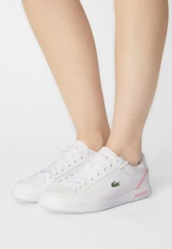 Top 10 ✔️ Lacoste GRADUATE CAP - Baskets Basses - White/dark Pink ⭐