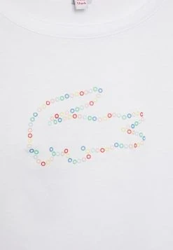 Grosses soldes ⭐ Lacoste T-shirt Imprimé - White 💯 -Pas Cher Lacoste Boutique c2cbd5b7e19440eb842b1b8e8bae57c0