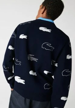Meilleure vente 🧨 Lacoste Pullover - Bleu Marine Blanc 🎁 -Pas Cher Lacoste Boutique c66ac393e45b408d91dd9fa290b8963d