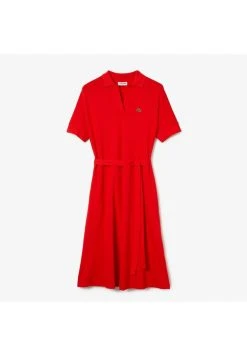 Grosses soldes 🔥 Lacoste EF2302 - Robe En Jersey - Rouge 👍