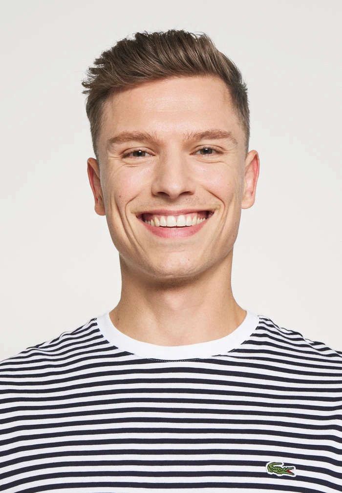 Le moins cher ⌛ Lacoste T-shirt Basique - White/navy Blue 🥰 5 Le moins cher ⌛ Lacoste T-shirt Basique - White/navy Blue 🥰 – Image 5