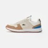 Vente flash 👍 Lacoste JOGGEUR - Baskets Basses - Off White/brown ✔️