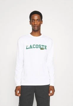 Sortie 🥰 Lacoste T-shirt à Manches Longues - White ⭐