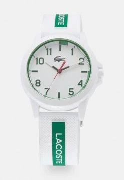 Meilleur prix 🔥 Lacoste WHITE SILICONE STRAP LOGO WATCH UNISEX - Montre - Weiß/grün 😉