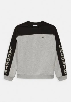 De gros 🎉 Lacoste Sweatshirt - Gris Chine Noir 💯