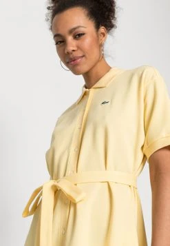 Budget 🎁 Lacoste Robe Chemise - Napolitan Yellow ⌛ -Pas Cher Lacoste Boutique d26bd4e68b6a4e43b6e0c3ffeb754cfb