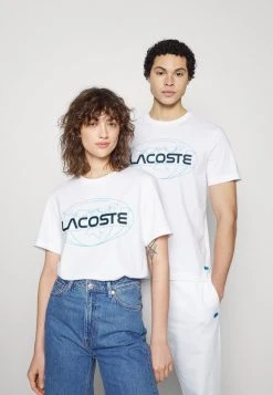 Bon marché 🔥 Lacoste EXCLUSIVE UNISEX GUEOE - T-shirt Imprimé - White ✔️