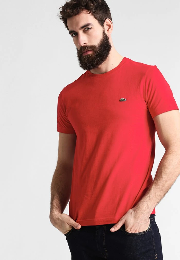 Le moins cher 🥰 Lacoste T-shirt Basique - Rouge ✔️ 1 Le moins cher 🥰 Lacoste T-shirt Basique - Rouge ✔️