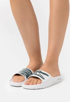 Le moins cher 🎉 Lacoste CROCO - Mules - White/dark Green ✔️