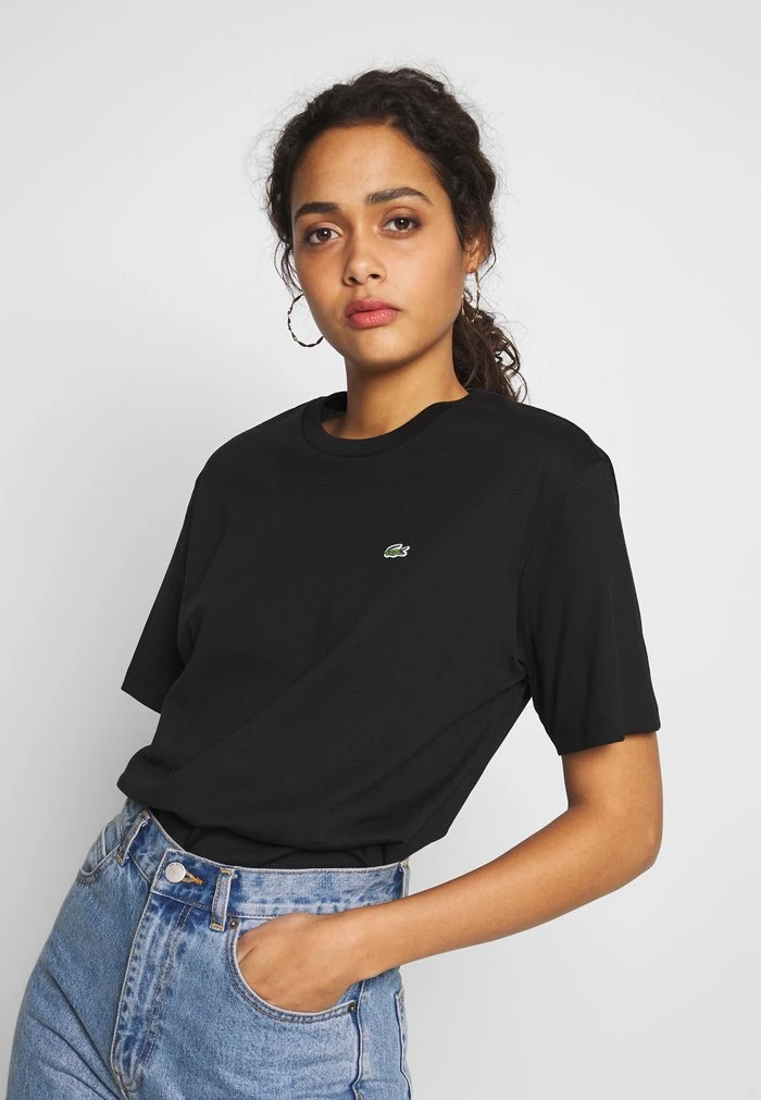 De gros ⌛ Lacoste T-shirt Basique - Black ❤️ 1 De gros ⌛ Lacoste T-shirt Basique - Black ❤️
