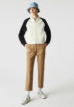 Sortie ⌛ Lacoste Sweat à Capuche Zippé - Blanc/bleu Marine 😉