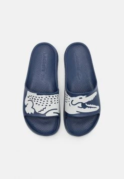 Meilleur prix 💯 Lacoste CROCO - Sandales De Bain - Navy/white ⌛ -Pas Cher Lacoste Boutique decedb57a096468aade4e7b7f9abfcf2