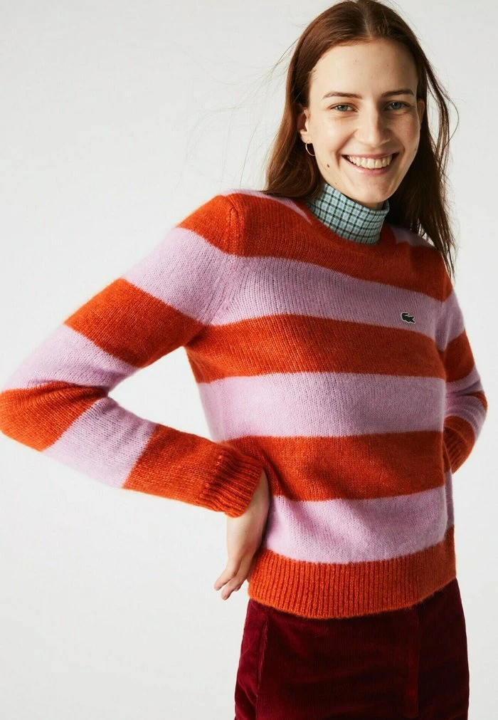 Meilleur prix 🥰 Lacoste Pullover - Orange / Rose 🔥 1 Meilleur prix 🥰 Lacoste Pullover - Orange / Rose 🔥