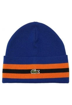 Le moins cher ❤️ Lacoste UNISEX - Bonnet - Bleu / Orange / Bleu Marine 💯