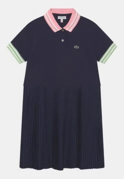 De gros 👍 Lacoste Robe De Jour - Navy Blue/lotus/clover Green/white 🛒
