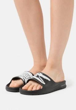 Grosses soldes 😍 Lacoste CROCO - Mules - Black/white ❤️
