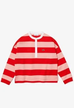 Acheter 🛒 LACOSTE POLO ML - T-shirt à Manches Longues - Rouge Rose Jaune 🛒