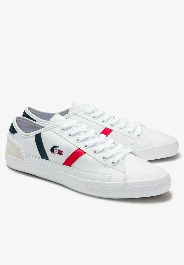 Le moins cher 🛒 Lacoste Baskets Basses - Wht/nvy/red 😍 2 Le moins cher 🛒 Lacoste Baskets Basses - Wht/nvy/red 😍 – Image 2