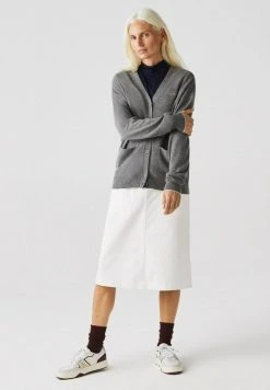 Le moins cher 💯 Lacoste Gilet - Gris Chine 👍