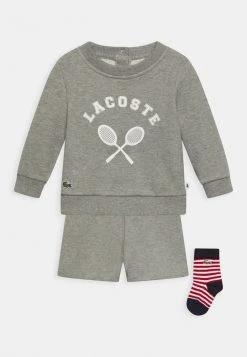 Bon marché ✔️ Lacoste UNISEX SET - Sweatshirt - Heather Wall Chine/white-infrared-navy Blue 😀