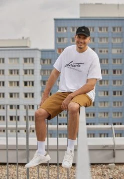 Vente flash ⌛ Lacoste PLUS - T-shirt Imprimé - White ✨